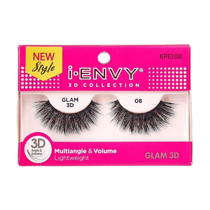 Kiss i-Envy 3D Collection Lightweight Lashes - GLAM 3D (05/06/07/08) KPEI