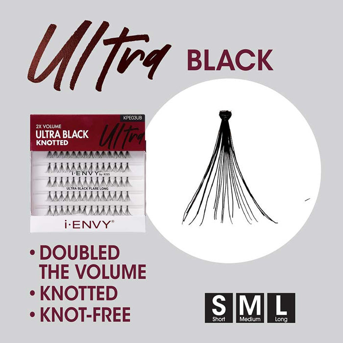 Kiss i-envy Premium Eyelashes - KNOT FREE ULTRA BLACK