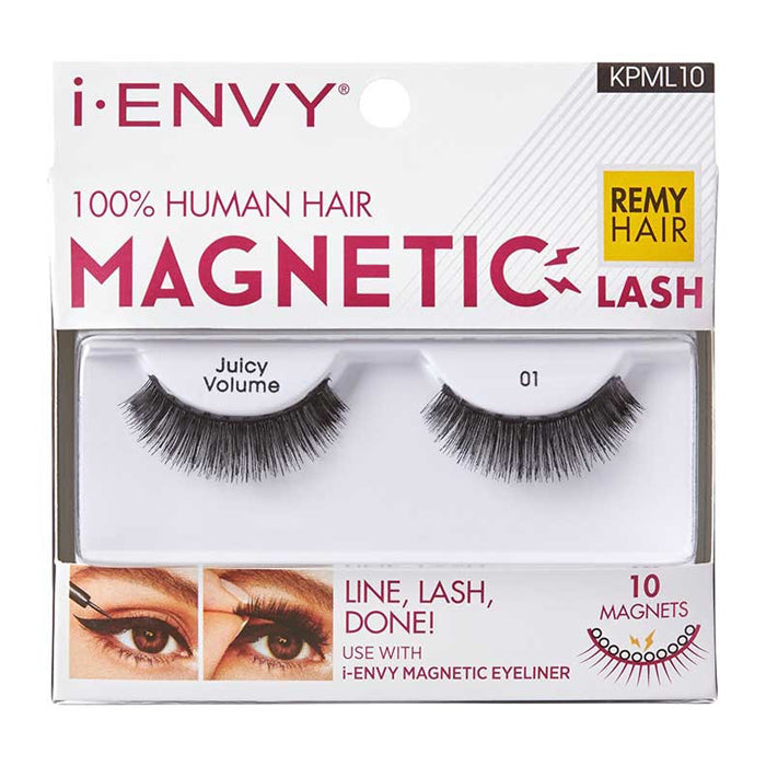 i-ENVY by Kiss 100% Human Hair Magnetic Lashes - Juicy Volume 01