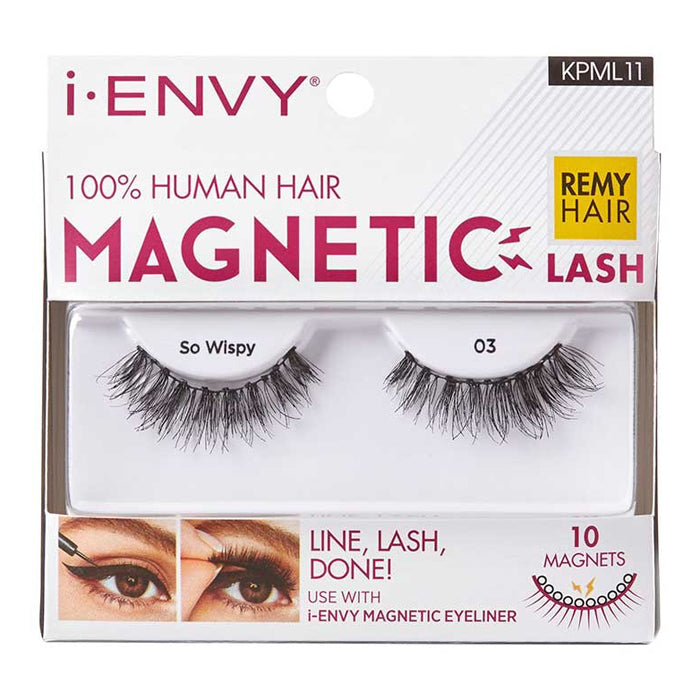 i-ENVY by Kiss 100% Human Hair Magnetic Lashes - So Wispy 03