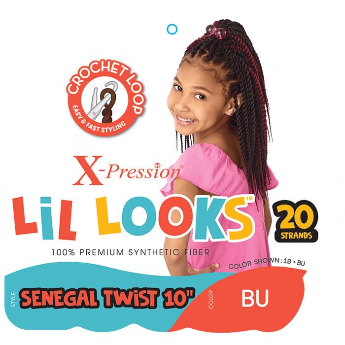 Outre X-Pression LiL Looks Crochet Loop Braid - SENEGAL TWIST 10"