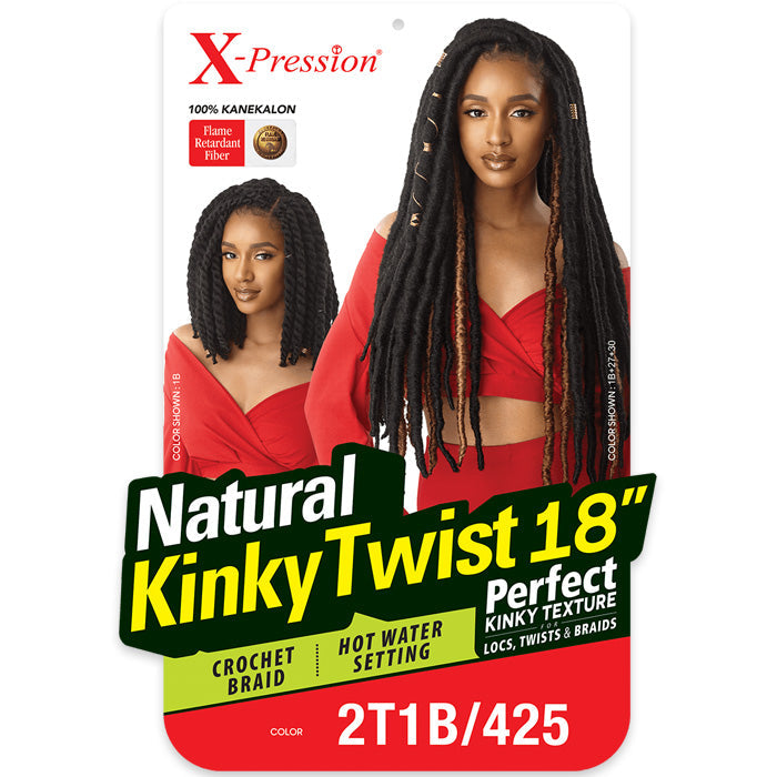 Outre X-Pression Braid - NATURAL KINKY TWIST 18"/24"