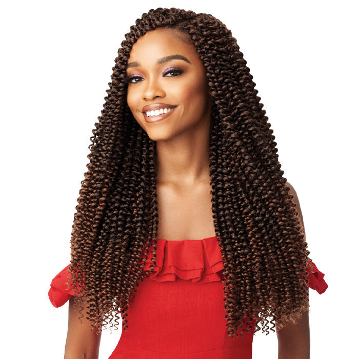 Outre X-Pression Twisted Up Crochet Braid - PASSION BUTTERFLY CURL 20"