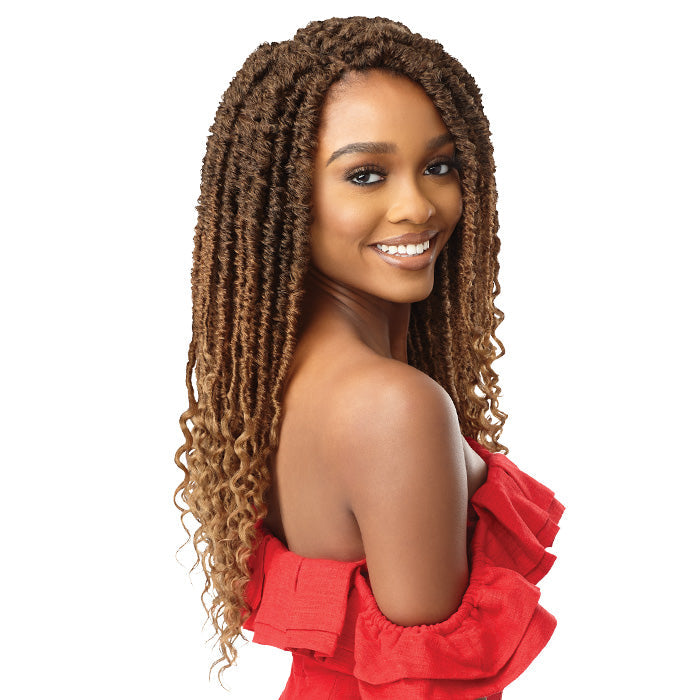 Outre X-Pression Twisted Up Pre-Looped Crochet Braid - 2X BONITA SUMMER SPLASH LOCS 18"