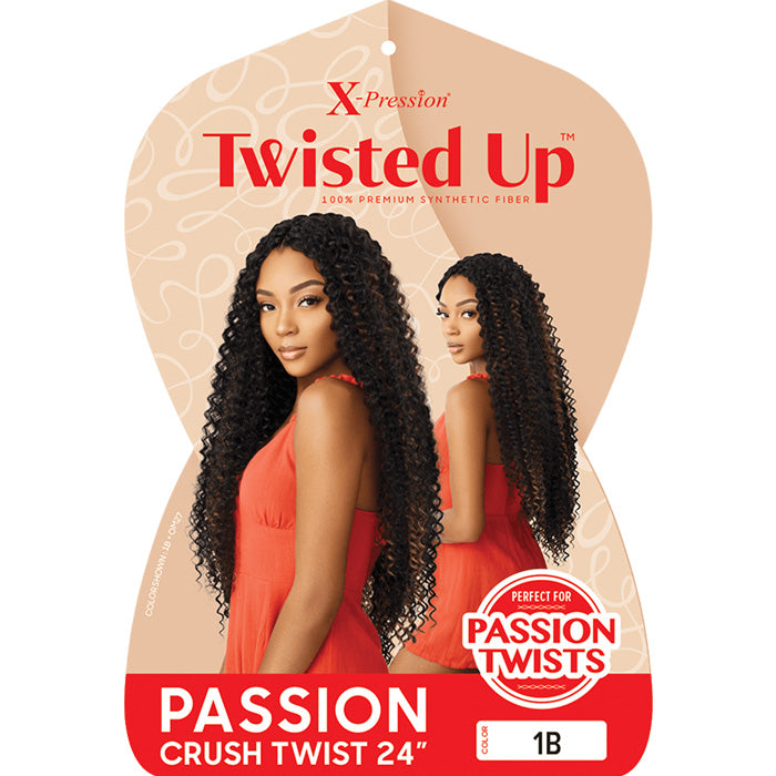 Outre X-Pression Twisted Up Crochet Braids - PASSION CRUSH TWIST 24"