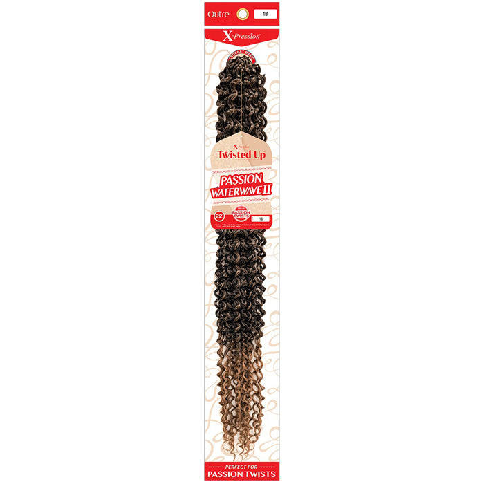 Outre X-Pression Twisted Up Crochet Braid - PASSION WATERWAVE II 22"