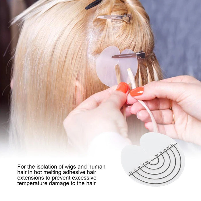 Lord & Cliff Plastic Fusion Disk Heat Guards for Hair Extension - One Pack (10 PCS)