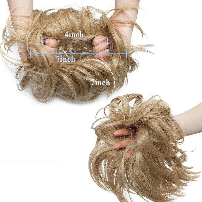 Lord & Cliff Think Pink Messy Bun Elastic Hair Extension - HAIR MAGIC