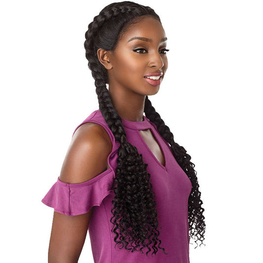 Sensationnel Synthetic Cloud 9 Vixen Swiss Lace Wig - BOHEMIAN DUTCH BRAID