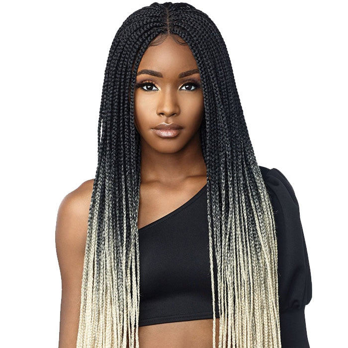 Sensationnel Cloud 9 Swiss Lace 100% Hand-Braided 4x4 Lace Part Wig - BOX BRAID 50"