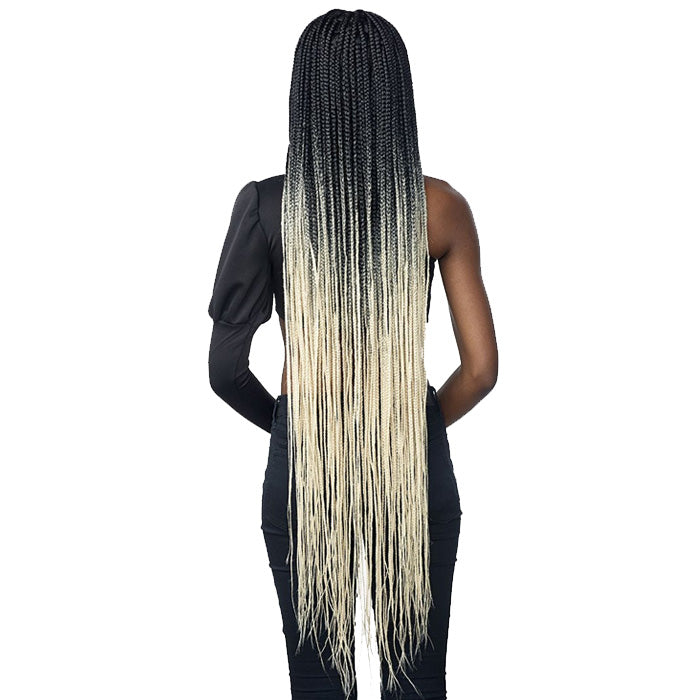 Sensationnel Cloud 9 Swiss Lace 100% Hand-Braided 4x4 Lace Part Wig - BOX BRAID 50"