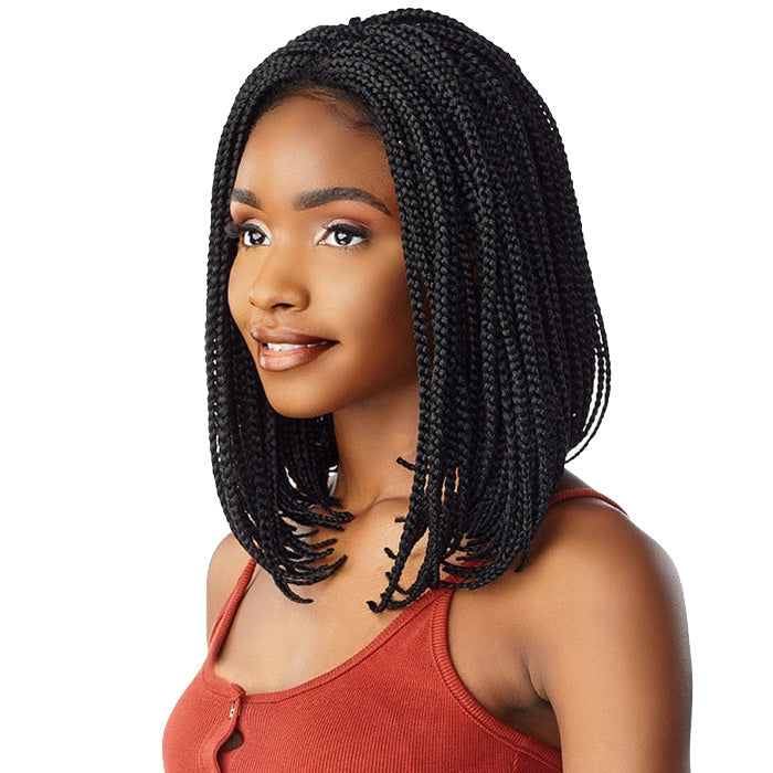 Sensationnel Cloud 9 Swiss Lace Hand-Braided 4x4 Lace Front Wig - BOX BRAID BOB