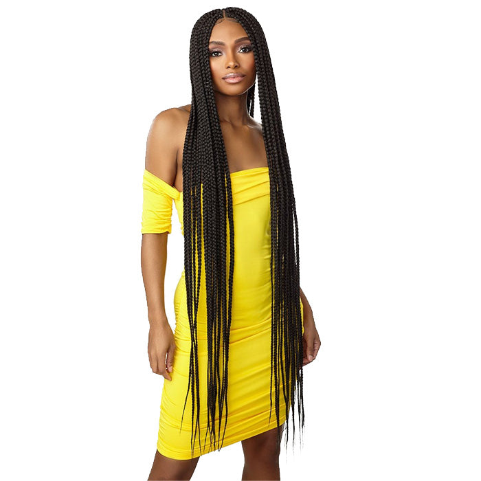 Sensationnel Cloud9 Synthetic 4x4 HD Lace Braided Wig - BOX BRAID X LARGE 50"