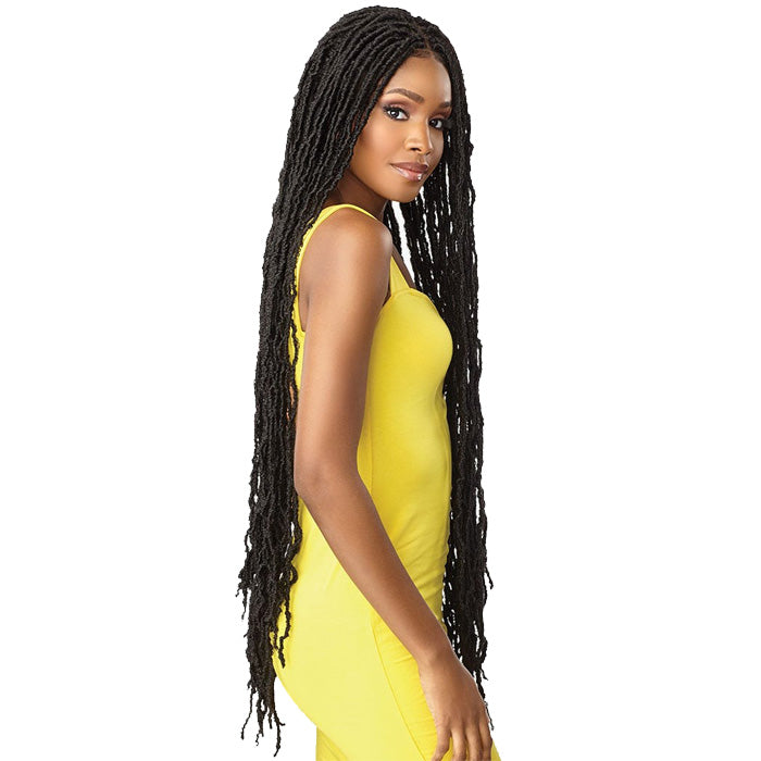 Sensationnel Cloud 9 Swiss Lace HD 4X4 Part Braided Front Lace Wig - DISTRESSED LOCS 40"