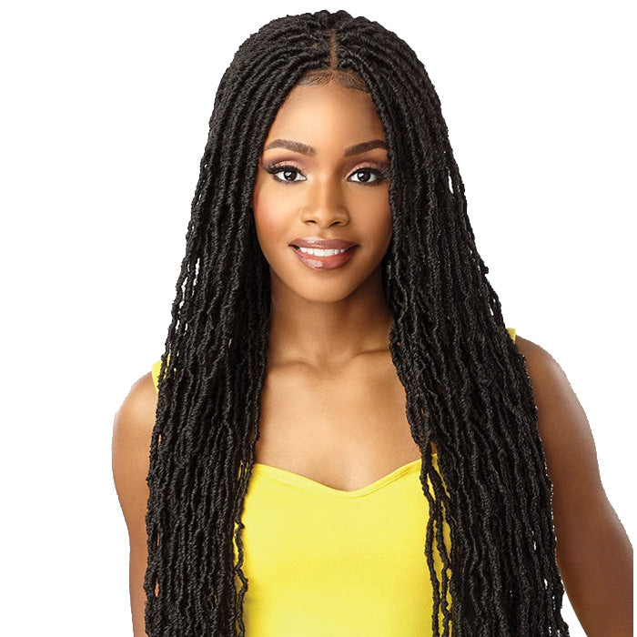 Sensationnel Cloud 9 Swiss Lace HD 4X4 Part Braided Front Lace Wig - DISTRESSED LOCS 40"