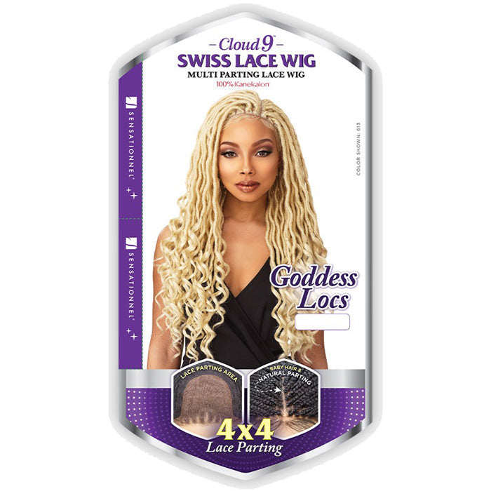 Sensationnel Cloud 9 Synthetic 4x4 Part Swiss Lace Wig GODDESS LOCS
