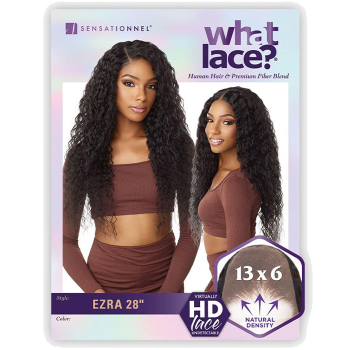 Sensationnel What Lace Human Hair Blend 13x6 HD Lace Front Wig - EZRA 28"