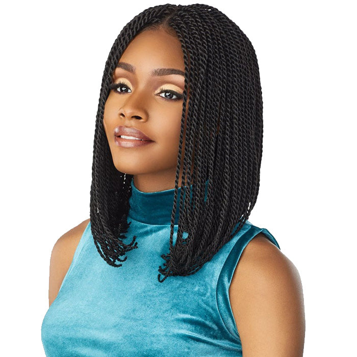 Sensationnel Cloud 9 Swiss Lace Hand-Braided 4x4 Lace Part Wig - SENEGAL TWIST BOB