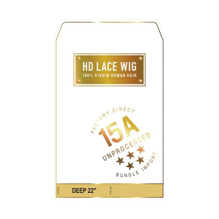 Sensationnel Unprocessed 15A 100% Virgin Human Hair 13X4 HD Lace Part Wig - DEEP 22