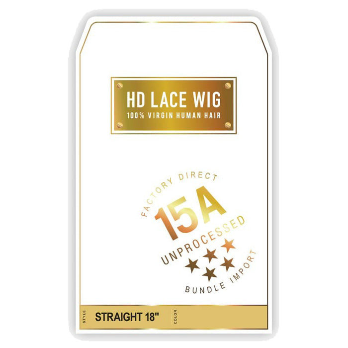 Sensationnel Unprocessed 15A 100% Virgin Human Hair 13X4 HD Lace Part Wig - STRAIGHT 18