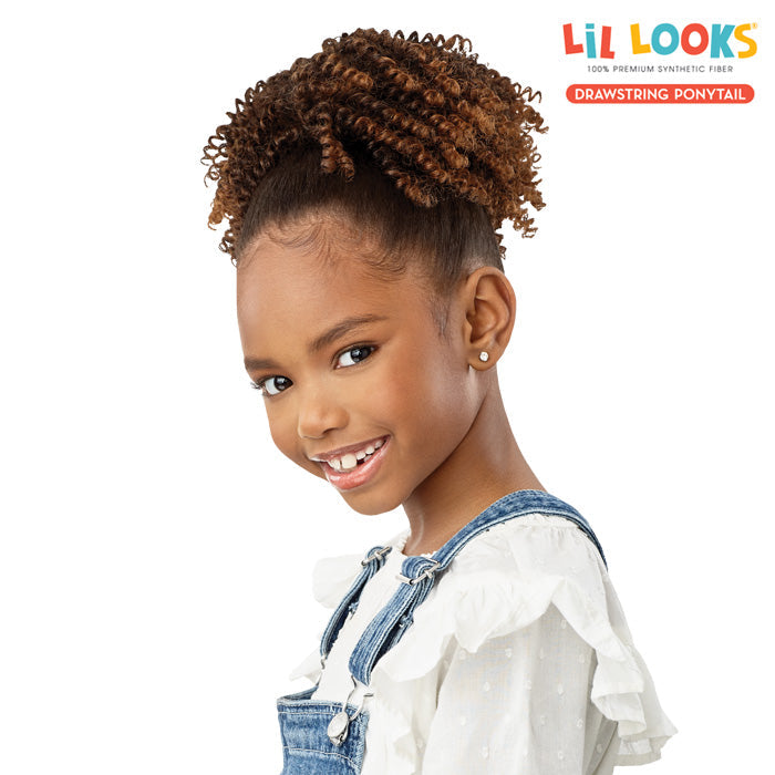 Outre Lil Looks Drawstring Ponytail - SPRINGY COILS 8"