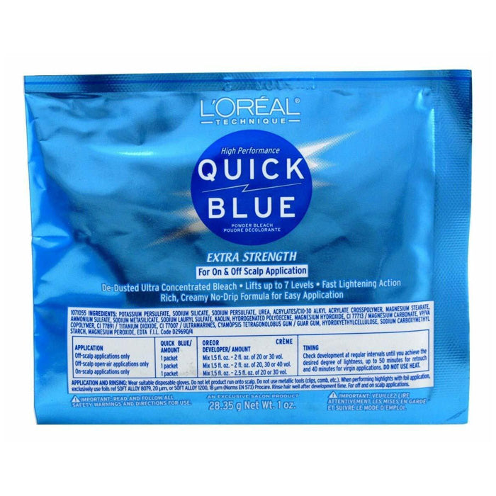 Loreal High Performance Quick Blue Powder Bleach 1 oz