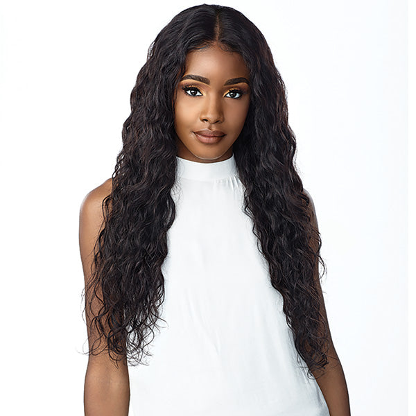 Sensationnel Unprocessed Virgin Human Hair 10A 360 Swiss Lace Wig LOOSE WAVE 28"