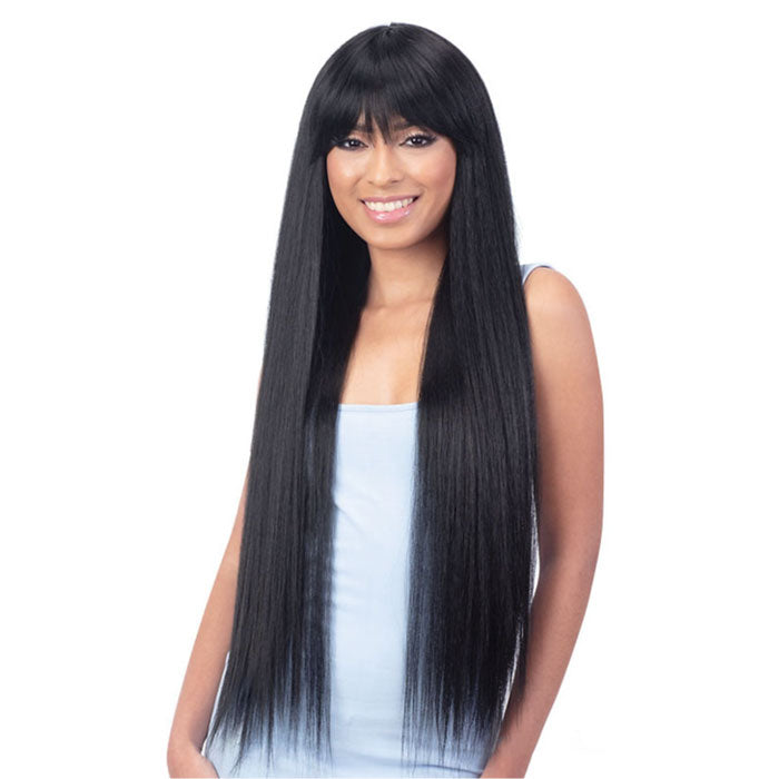 Mayde Beauty Candy Curtain Bang Synthetic Full Wig - ERIN