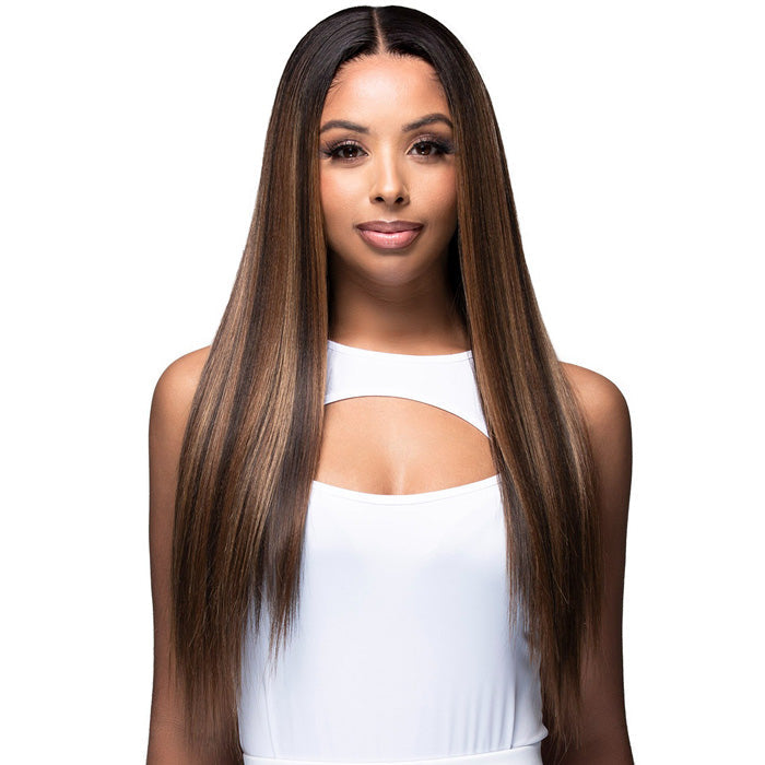 Bobbi Boss Glueless Human Hair Blend 13x4 HD Lace Front Wig - MBLF404 LOU - Pre-Plucked