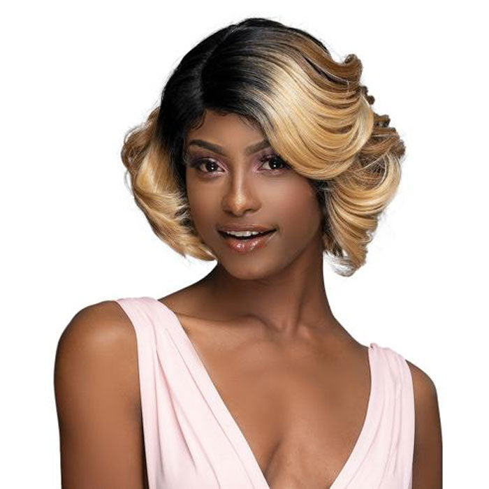 Janet Collection Melt Swiss Lace Extended Part HD Lace Front Wig - RAVEN