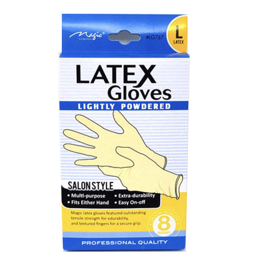 Magic Collection Lightly Powdered Latex Gloves 8 PCS