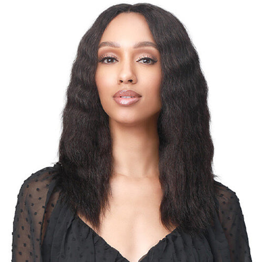 Bobbi Boss 100% Unprocessed Human Hair Wet & Wavy HD 5.5" Deep Lace Part Wig - MHLF442 MONA