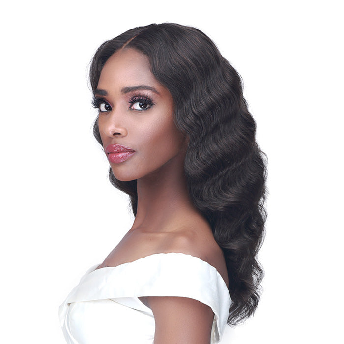 Bobbi Boss Unprocessed Human Hair 13"X4" Hand Tied Deep HD Lace Wig - MHLF537 HAYDEN