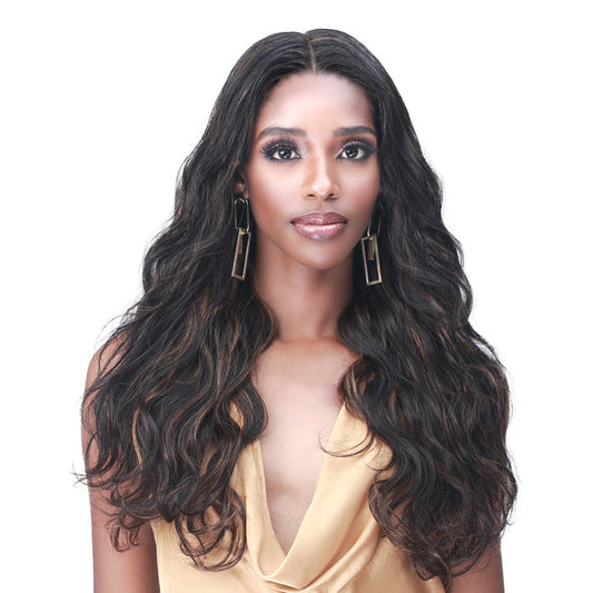 Bobbi Boss 100% Premium Remy Hair 13X4 HD Lace Wig - MHLF921 NATURAL WAVE 24