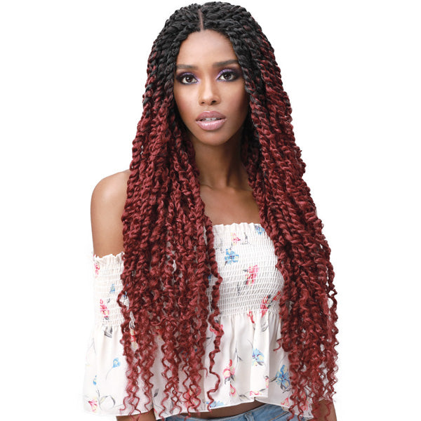 Bobbi Boss Premium Synthetic Hand Braided 4x4 Lace Front Wig - MLF517 SPRING TWIST 28"