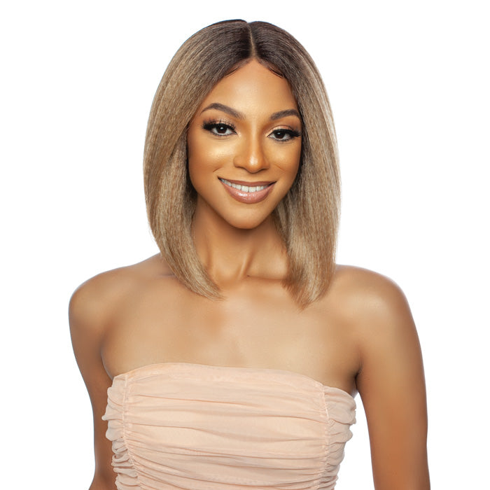 Mane Concept Melanin Queen Human Hair Blend HD Clear Lace Front Wig - MLHC201 NOVA