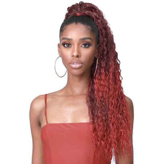 Bobbi Boss Tress Up Miss Origin Human Hair Blend Ponytail - BRAZILIAN WAVE 28"