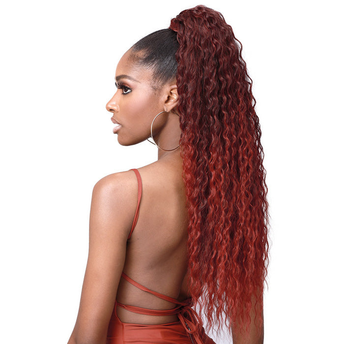 Bobbi Boss Tress Up Miss Origin Human Hair Blend Ponytail - BRAZILIAN WAVE 28"