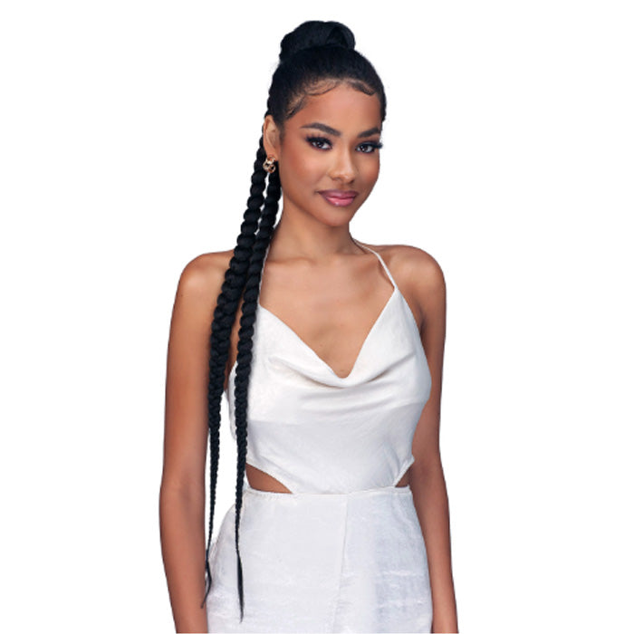 Bobbi Boss Human Hair Blend Ponytail - MOD061 FRENCH BRAID 40