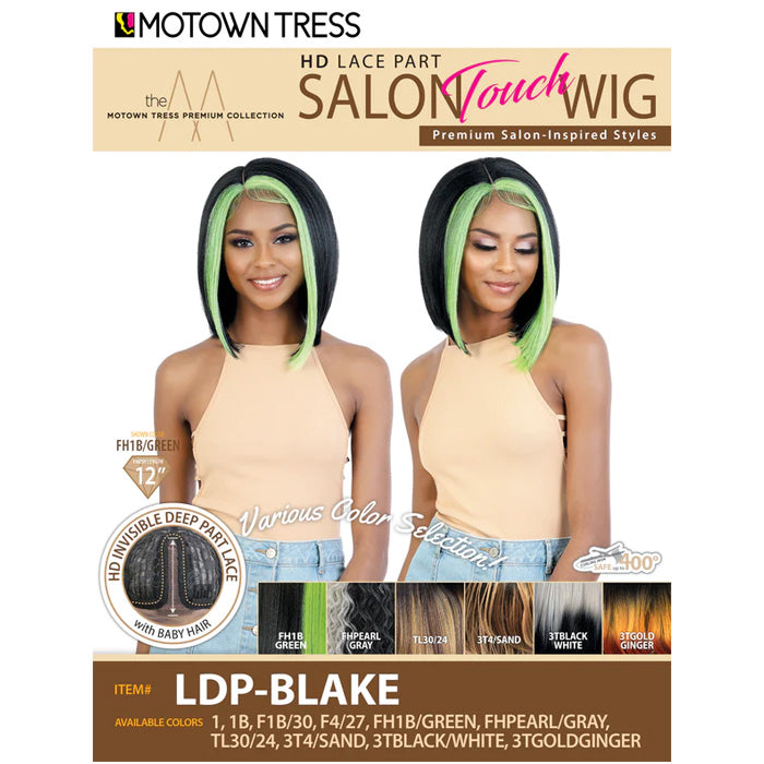 Motown Tress Salon Touch HD Invisible Deep Part Lace Wig - LDP-BLAKE