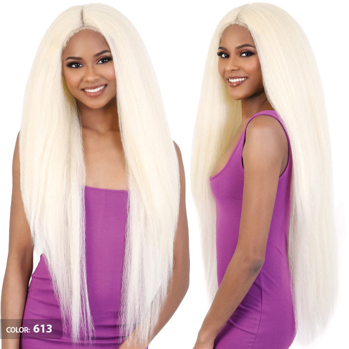 Motown Tress Glam Touch Human Hair Blend Glueless HD Lace Deep Part Wig - HBL BLOW