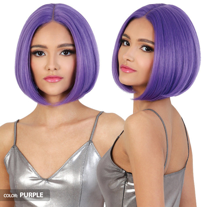 Motown Tress Glam Touch Lace Glueless Human Hair Blend HD Deep Part Lace Front Wig - HBL GISEL