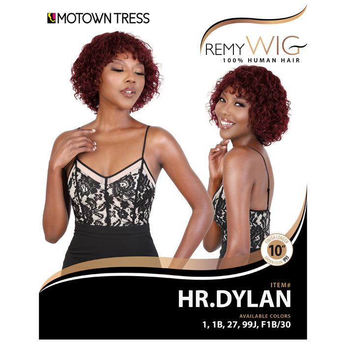 Motown Tress Remy Wig 100% Human Hair Full Wig - HR.DYLAN