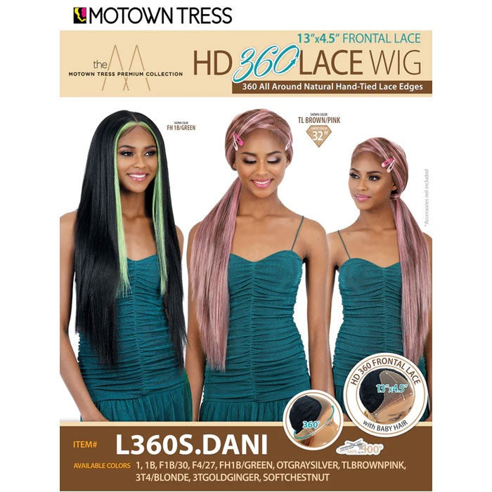 Motown Tress HD 360 Lace 13x4.5 Deep Part Lace Front Wig - L360S.DANI