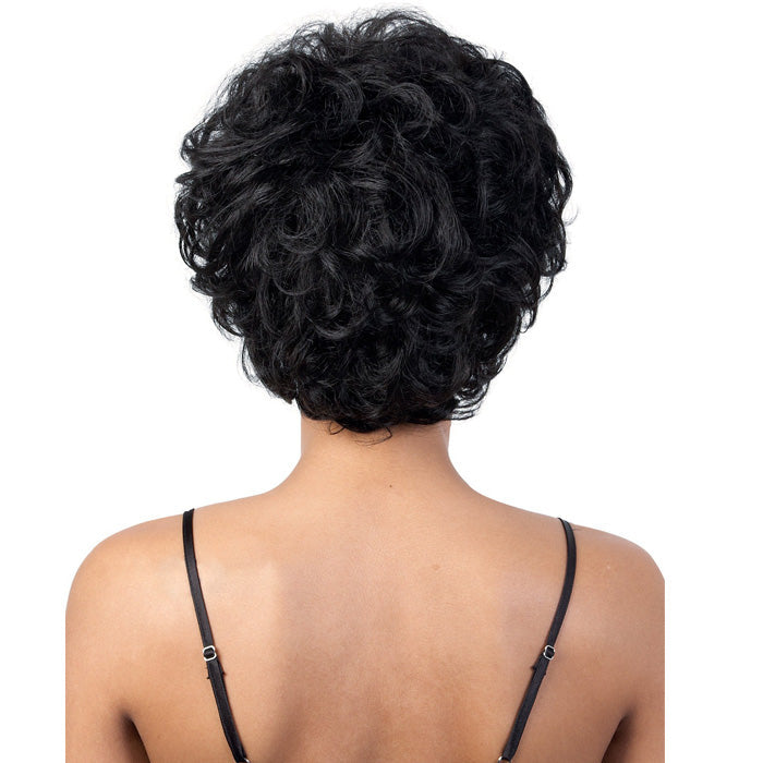 Motown Tress Human Hair Silver Gray Hair Collection Wig - S.LINDA