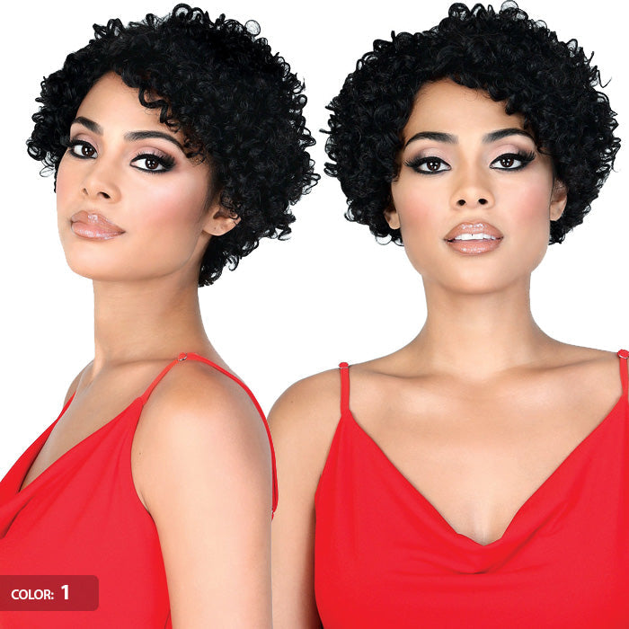 Motown Tress Silver Gray Hair Human Hair Wig SH FIT