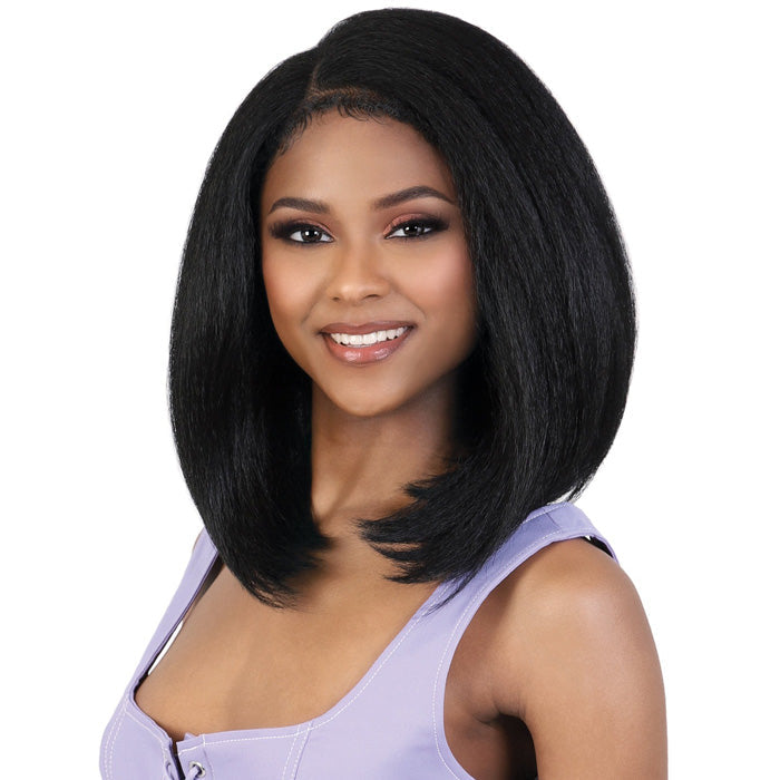 Motown Tress Glam Touch Lace Glueless Human Hair Blend HD 13x4 Lace Front Wig- HBL 134ZOA