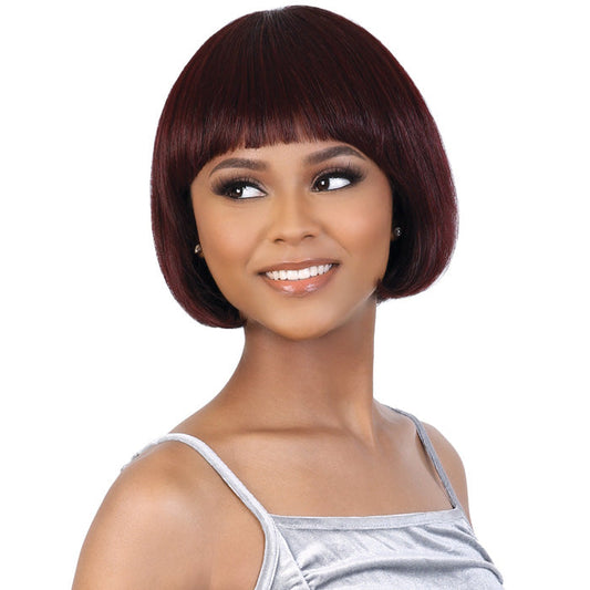 Motown Tress Silver Gray Hair Collection 100% Human Hair Wig - SH PERRI