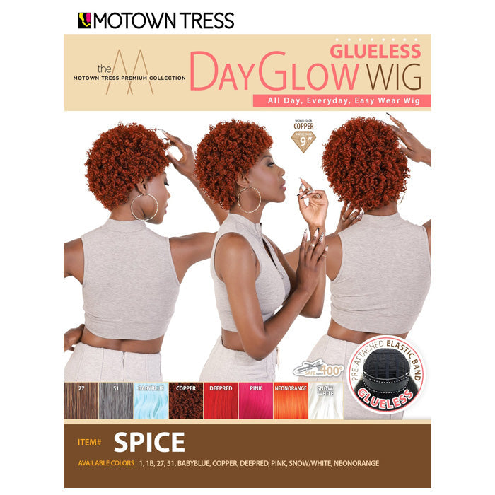 Motown Tress Day Glow Glueless Wig - SPICE