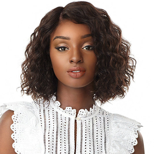 Sensationnel 10A Unprocessed 100% Virgin Human Hair Lace Front Wig - NATURAL WAVE BOB